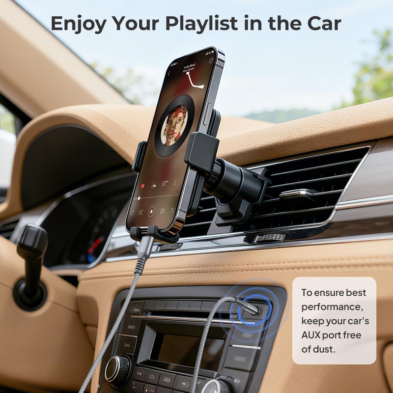 Basesailor for iPhone 17 Pro Max Air Aux Cord for Car 4FT,USB C Aux Cable,Type C to 3.5MM Jack Audio Adapter Auxiliary Cord for New Apple 16 16e 15,iPad mini,Samsung Galaxy Z Fold Flip,S25 S24 S23 S22 - Image 4